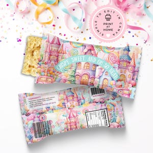 Sweet and Sassy Seven Rice Krispy Treat Wrappers - Printable Party Decor - BBP001