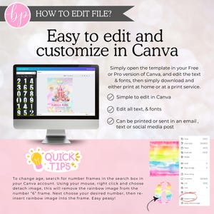 a computer screen with the text how to edit and customize in canvas