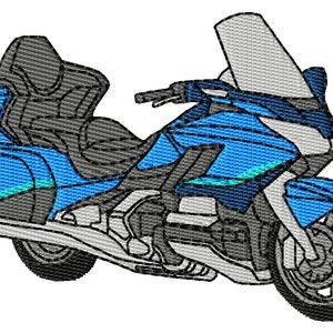Goldwing GL1800 2022 Model Motorbike Embroidery Design - Instant Download - Honda Gold Wing