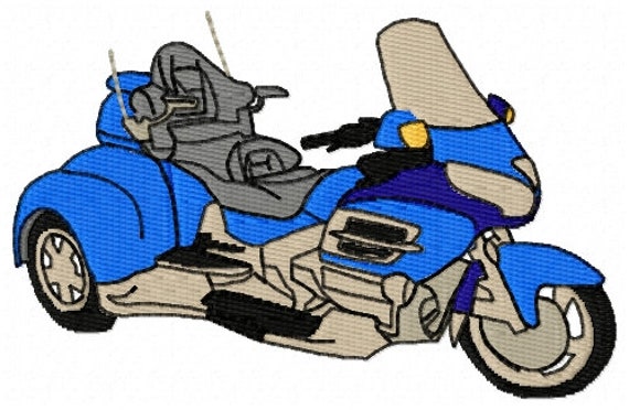 Goldwing GL1800 Trike Embroidery Design - Instant Download - Honda