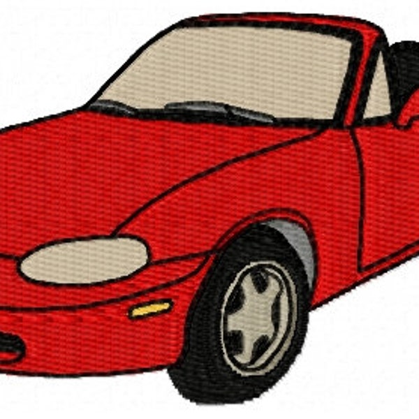 Mazda MX5 Eunos Roadster Mk2 Car Embroidery Design - Instant Download