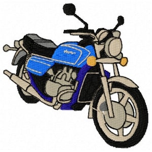 Honda GL1000 Goldwing Motorbike Embroidery Design - Instant Download - Classic Honda Gold Wing