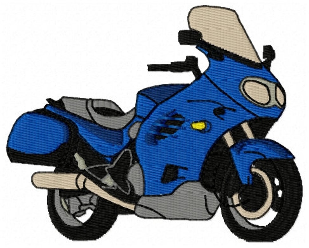 トライアンフトロフィーバイク刺繍デザイン - 即時ダウンロード