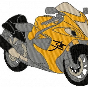 Suzuki GSX1300R Hayabusa GSX1300R Design Motorbike Embroidery Design - Instant Download