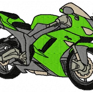 Kawasaki Ninja ZX-6R vector drawing