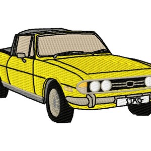 Triumph Stag Car Embroidery Design - Instant Download - Classic Car - British Sports Car