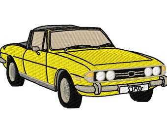 Triumph Stag Car Embroidery Design - Instant Download - Classic Car - British Sports Car
