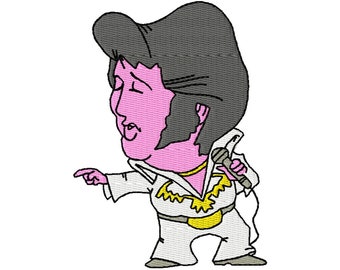 Elvis Presley Embroidery Design - Instant Download - Music