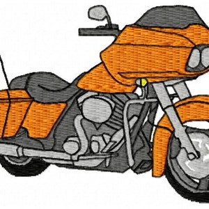 Harley Davidson Road Glide Motorbike Embroidery Design - Instant Download - Motorcycle