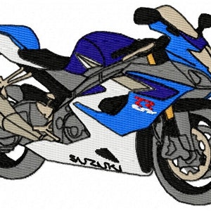 Suzuki GSX-R Motorbike Embroidery Design - Instant Download - Motorcycle - Gixxer