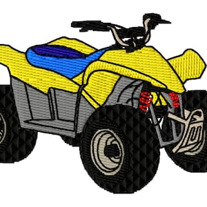 Suzuki LT Quad Bike Embroidery Design - Instant Download