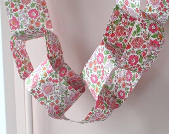 Liberty Fabric Chain Decoration/ Fabric Paper Chain Decoration / Ribbon Chain / Christmas Chain Decoration