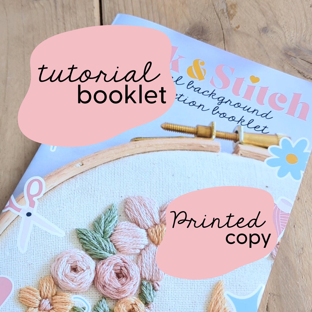 Embroidery Booklet for Floral Background Patterns / Embroidery Tutorial ...