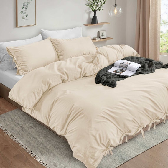 Knotted Duvet Cover Set Comforter Set Luxury Duvet Cover Single Double King Super King Size Duvet Cover Etsy UK