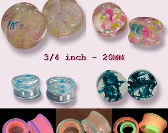 20mm Gauges made from Recycled Hula Hoop- Ear Plugs Body Jewelry