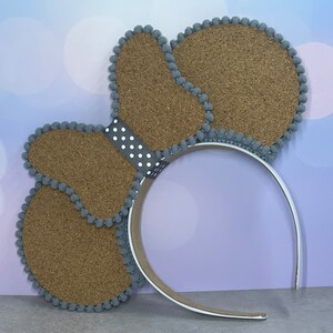 Gray Minnie Mouse Inspired Pin Trading Ears