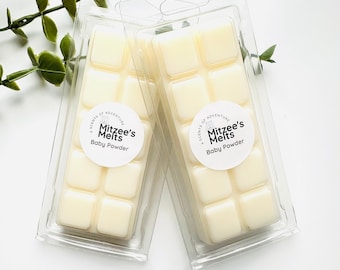BABY POWDER Wax Melts,Snap Bar,Soy Wax,Eco friendly,Strong scented,highly fragranced,Gifts,Candles,vegan,Home,Melts