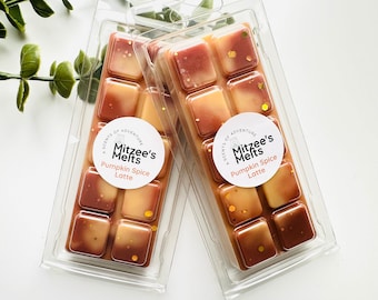 PUMPKIN SPICE LATTE Wax Melts,Snap Bar,Soy Wax,Eco friendly,Strong scented,highly fragranced,Gifts,Candles,vegan,Home,Melts,Halloween