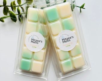 COCONUT & LIME Wax Melts,Snap Bar,Soy Wax,Eco friendly,Strong scented,highly fragranced,Gifts,Candles,vegan,Home,Melts