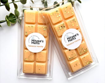 TOBACCO VANILLE Wax Melts,Snap Bar,Soy Wax,Eco friendly,Strong scented,highly fragranced,Gifts,Candles,vegan,Home,Melts