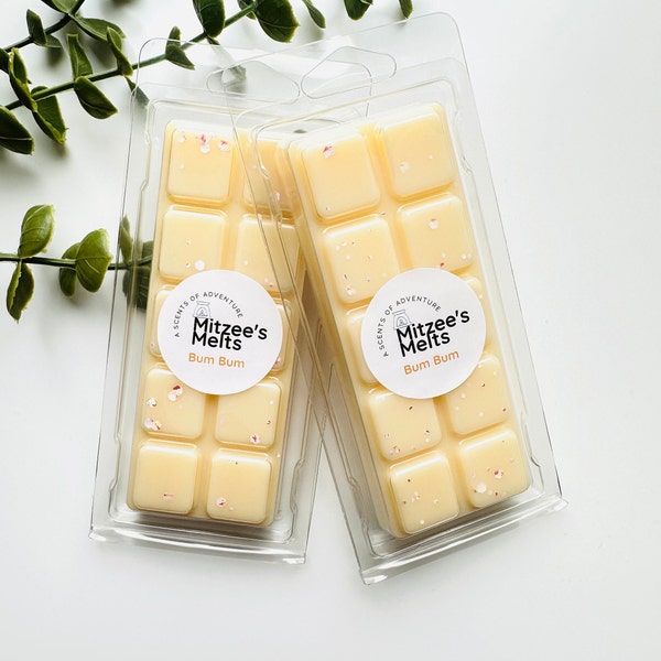 BUM BUM Wax Melts,Snap Bar,Soy Wax,Eco friendly,Strong scented,highly fragranced,Gifts,Candles,vegan,Home,Melts