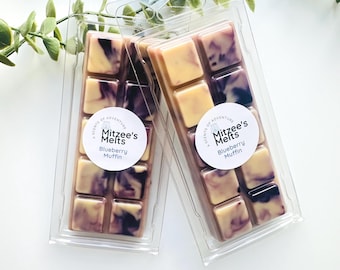 BLUEBERRY MUFFIN Wax Melts,Snap Bar,Soy Wax,Eco friendly,Strong scented,highly fragranced,Gifts,Candles,vegan,Home,Melts