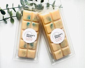 BAKED APPLE PIE Wax Melts,Snap Bar,Soy Wax,Eco friendly,Strong scented,highly fragranced,Gifts,Candles,vegan,Home,Melts