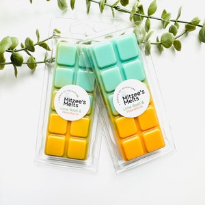 LIME BASIL & MANDARIN Wax Melts,Snap Bar,Soy Wax,Eco friendly,Strong scented,highly fragranced,Gifts,Candles,vegan,Home,Melts,Gifts
