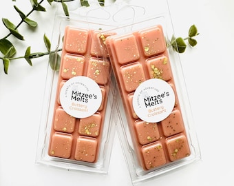 BUTTERY CROISSANT Wax Melts,Snap Bar,Soy Wax,Eco friendly,Strong scented,highly fragranced,Gifts,Candles,vegan,Home,Melts