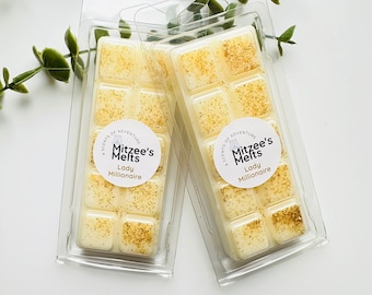 LADY MILLIONAIRE Wax Melts,Snap Bar,Soy Wax,Eco friendly,Strong scented,highly fragranced,Gifts,Candles,vegan,Home,Melts