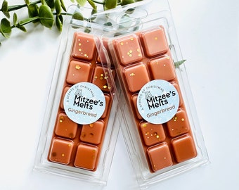 Gingerbread Wax Melts: Highly Scented Soy Snap Bar