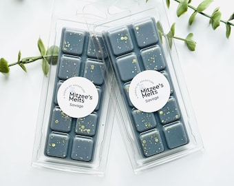 SAVAGE Wax Melts,Snap Bar,Soy Wax,Eco friendly,Strong scented,highly fragranced,Gifts,Candles,vegan,Home,Melts
