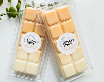 COCOA BUTTER & CASHMERE Wax Melts,Snap Bar,Soy Wax,Eco friendly,Strong scented,highly fragranced,Gifts,Candles,vegan,Home,Melts,Wax Tarts