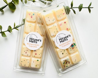 BUTTERCREAM CUPCAKE Wax Melts,Snap Bar,Soy Wax,Eco friendly,Strong scented,highly fragranced,Gifts,Candles,vegan,Home,Melts