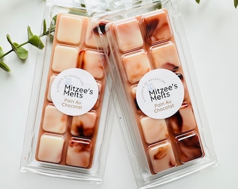 PAIN AU CHOCOLAT Wax Melts,Snap Bar,Soy Wax,Eco friendly,Strong scented,highly fragranced,Gifts,Candles,vegan,Home,Melts