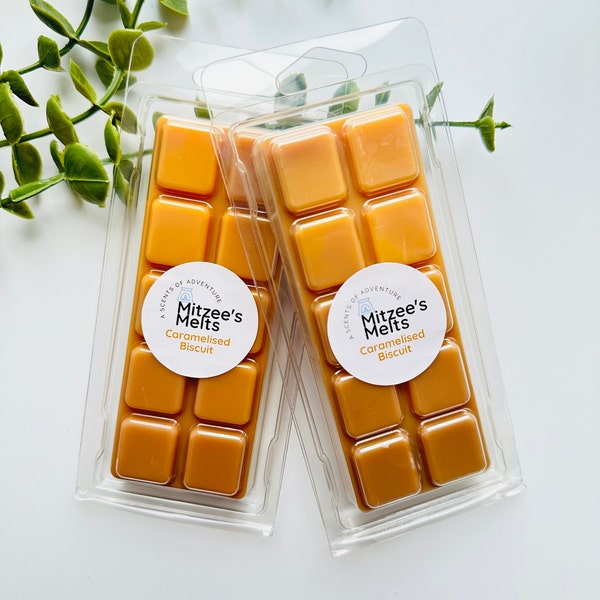 CARAMELISED BISCUIT Wax Melts,Snap Bar,Soy Wax,Eco friendly,Strong scented,highly fragranced,Gifts,Candles,vegan,Home,Melts