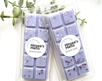 STRESS LESS Wax Melts,Snap Bar,Soy Wax,Eco friendly,Strong scented,highly fragranced,Gifts,Candles,vegan