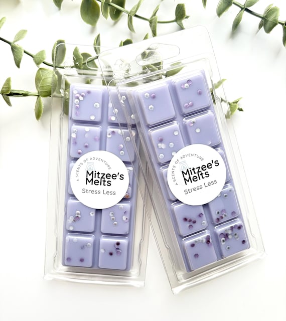 STRESS LESS Wax Melts,Snap Bar,Soy Wax,Eco friendly,Strong scented,highly fragranced,Gifts,Candles,vegan