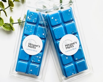 LENORA BLUE Wax Melts,Snap Bar,Soy Wax,Eco friendly,Strong scented,highly fragranced,Gifts,Candles,vegan,Home,Melts,Wax Tarts