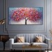 3D Colorful Tree Texture Art Life Tree Home Decor Framed Painting ...