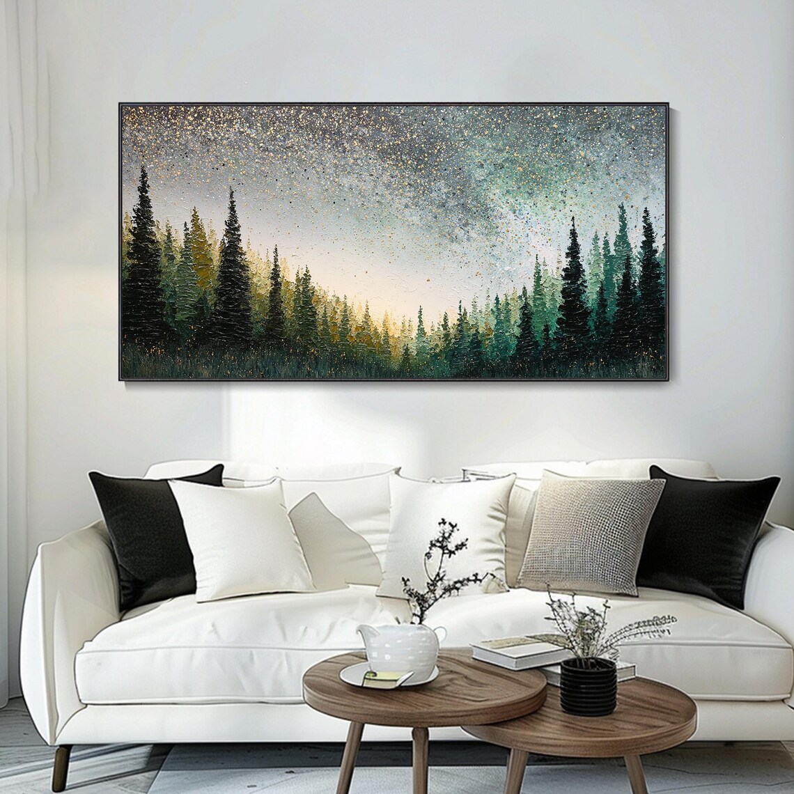 Original Lush Green Forest Oil Painting on Canvas Textured Canvas Art ...