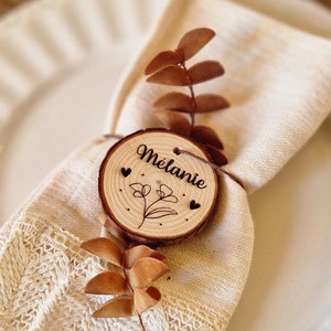 Platzhalter aus Holz für Geburtstagsfeier, Hochzeit, Taufe