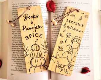 Lot of your choice of autumn wooden bookmarks