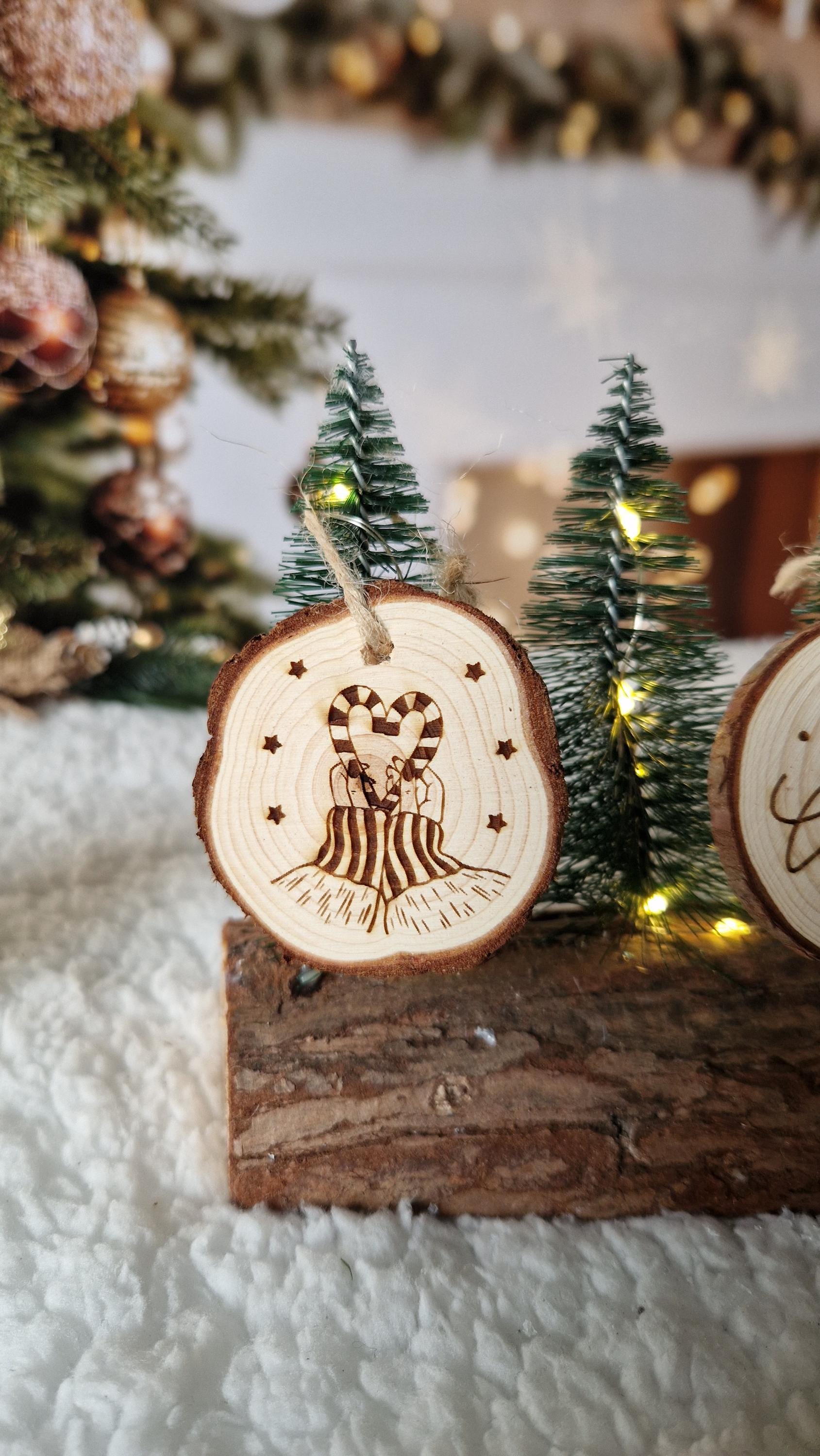 Treppiede in legno per piatti caldi, treppiede a forma di albero, treppiede in legno per piatti caldi, treppiede a forma di albero per teiera, adatto a una varietà di scenari (Colore legno+noce