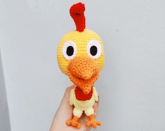 Boo Boo Chicken crochet plush, custom crochet plush