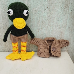 Duck guy crochet plush, Don&#39;t Hug Me Im Scared, custom crochet plush