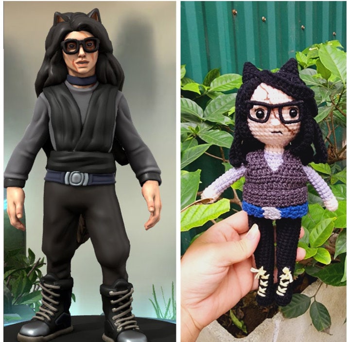 Custom Anime Plush, Custom Doll, Custom Plush, Kel Crochet Plush