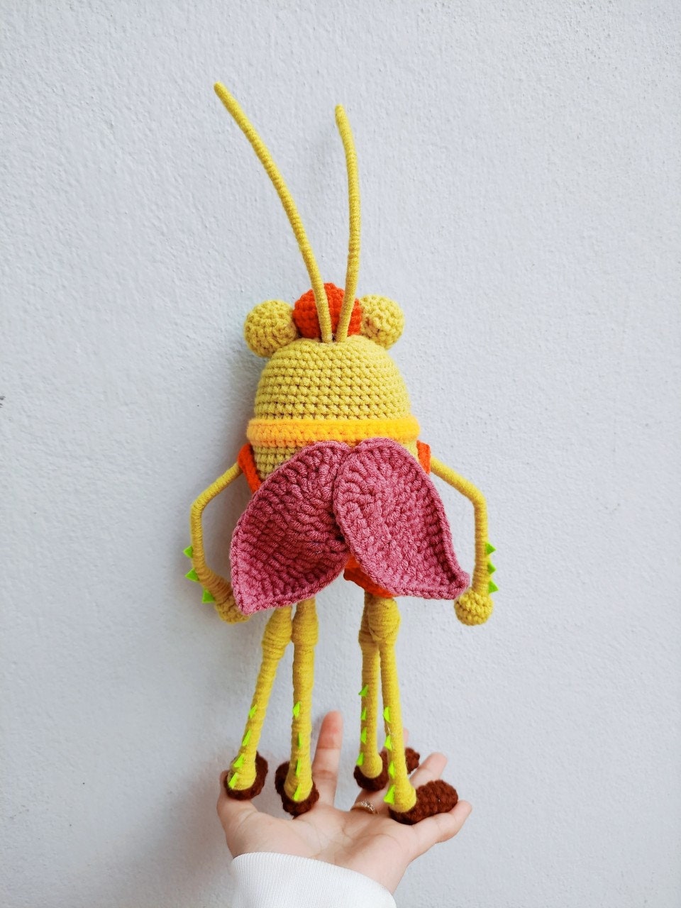 Custom Crochet Bug Plush, Ethical Yarn Doll (20cm) - Etsy
