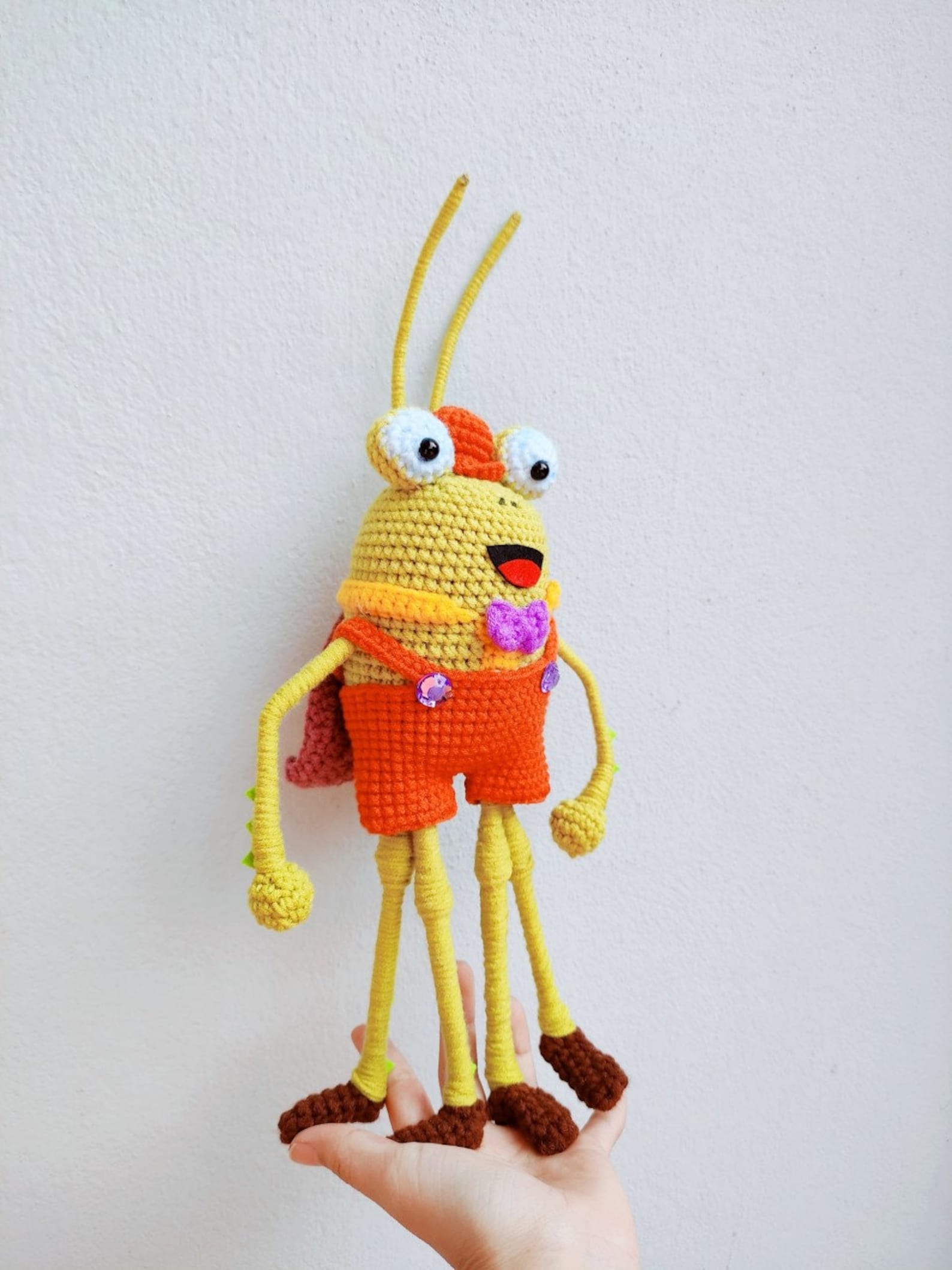 Custom Crochet Bug Plush, Ethical Yarn Doll (20cm) - Etsy