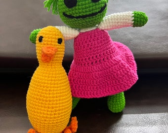 Nanalan crochet toy, Mona doll, Fleefer plush